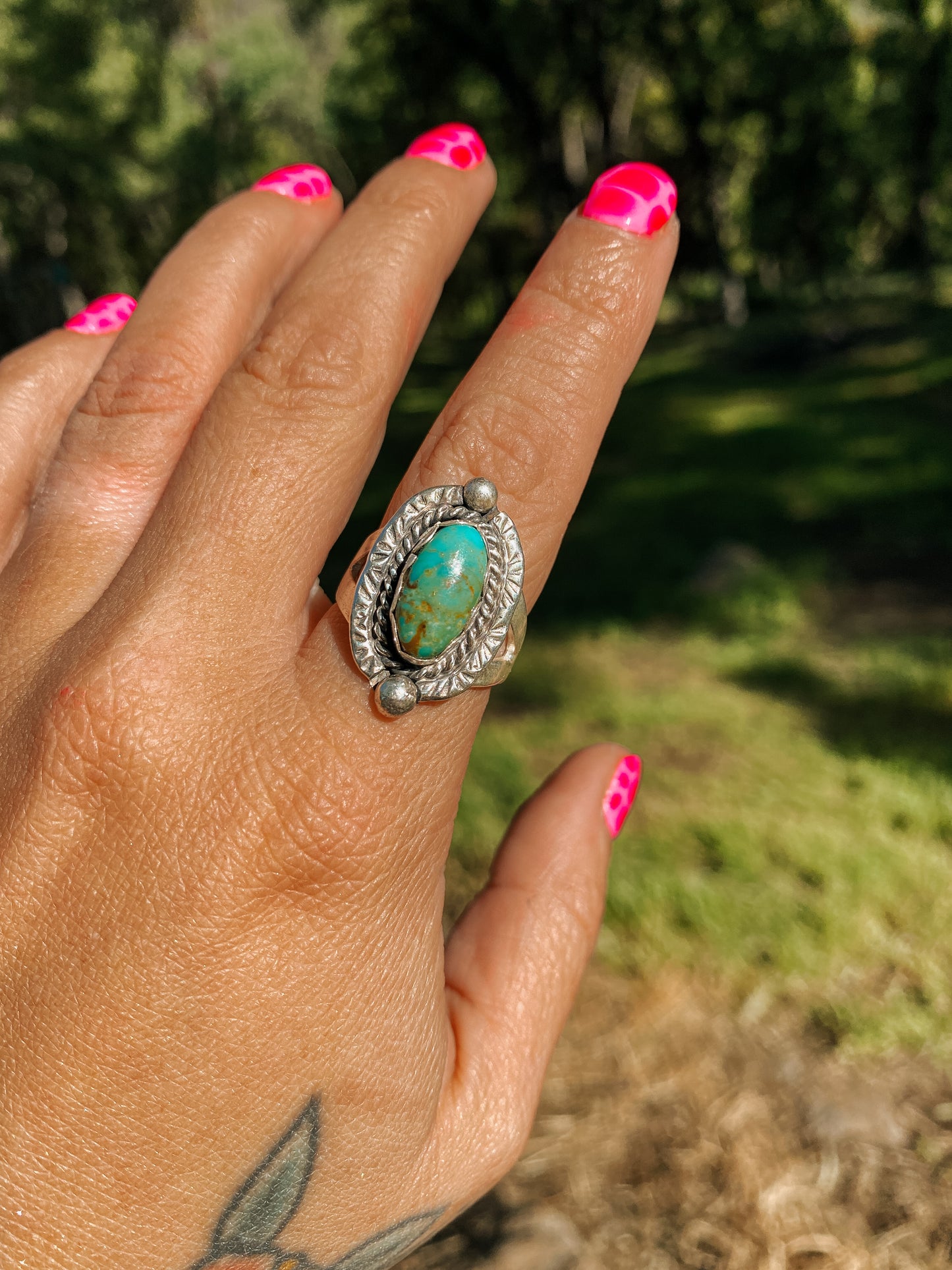 Native Made Sage Ring Size 7 1/2
