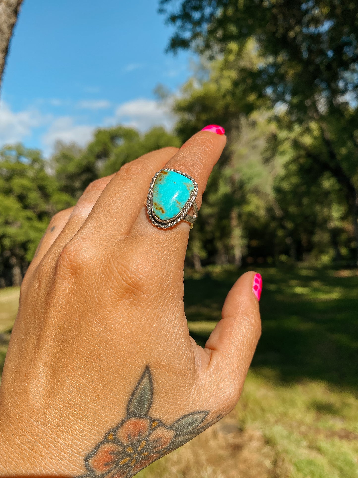 Native Made Indigo Ring Size 7