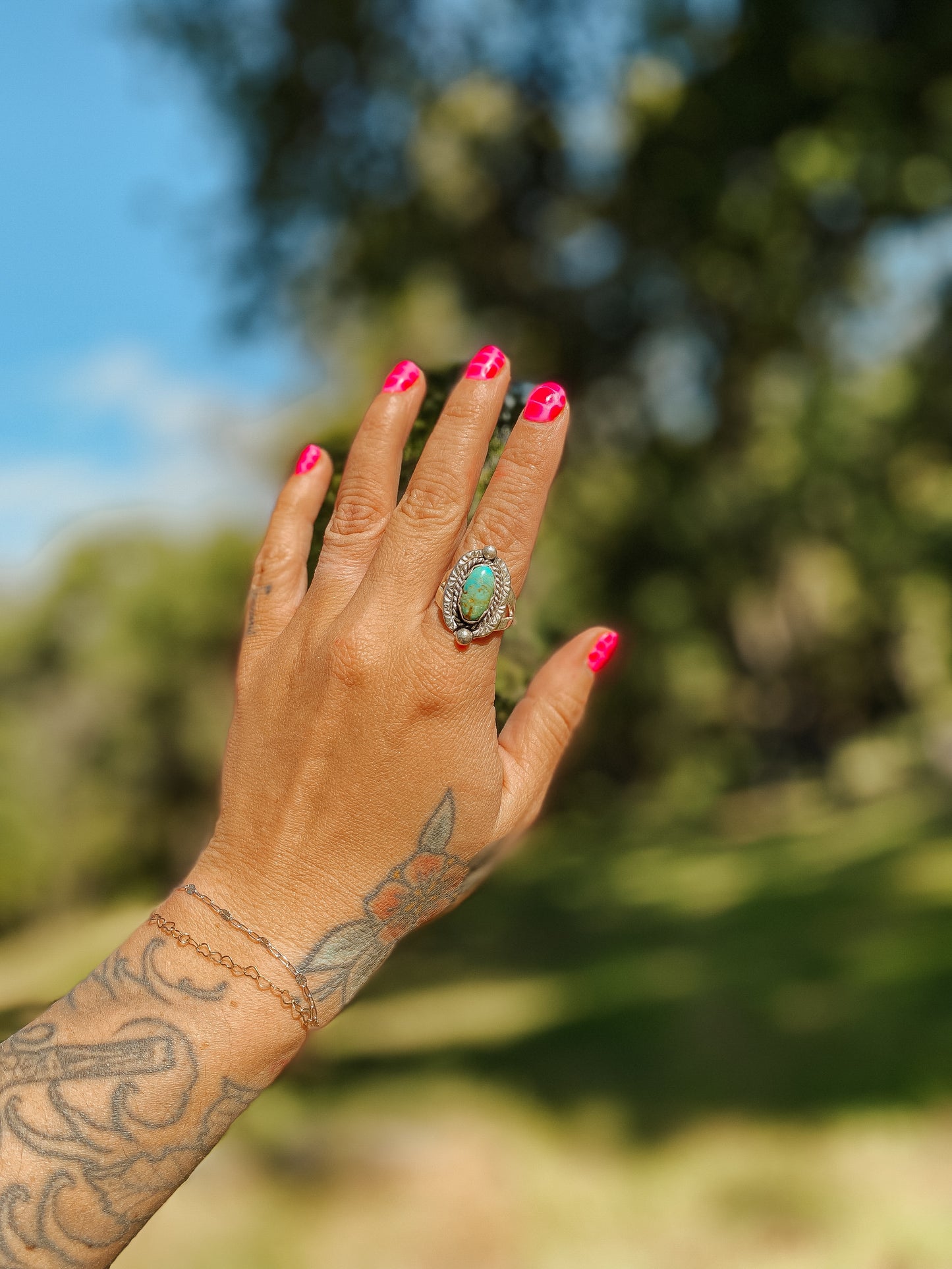 Native Made Sage Ring Size 7 1/2