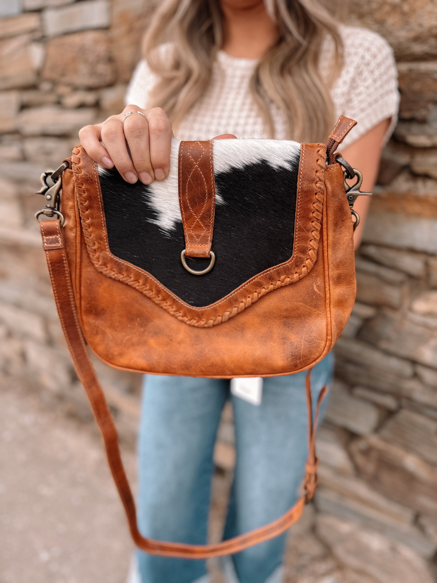 Tyson Trail Leather Hairon Crossbody