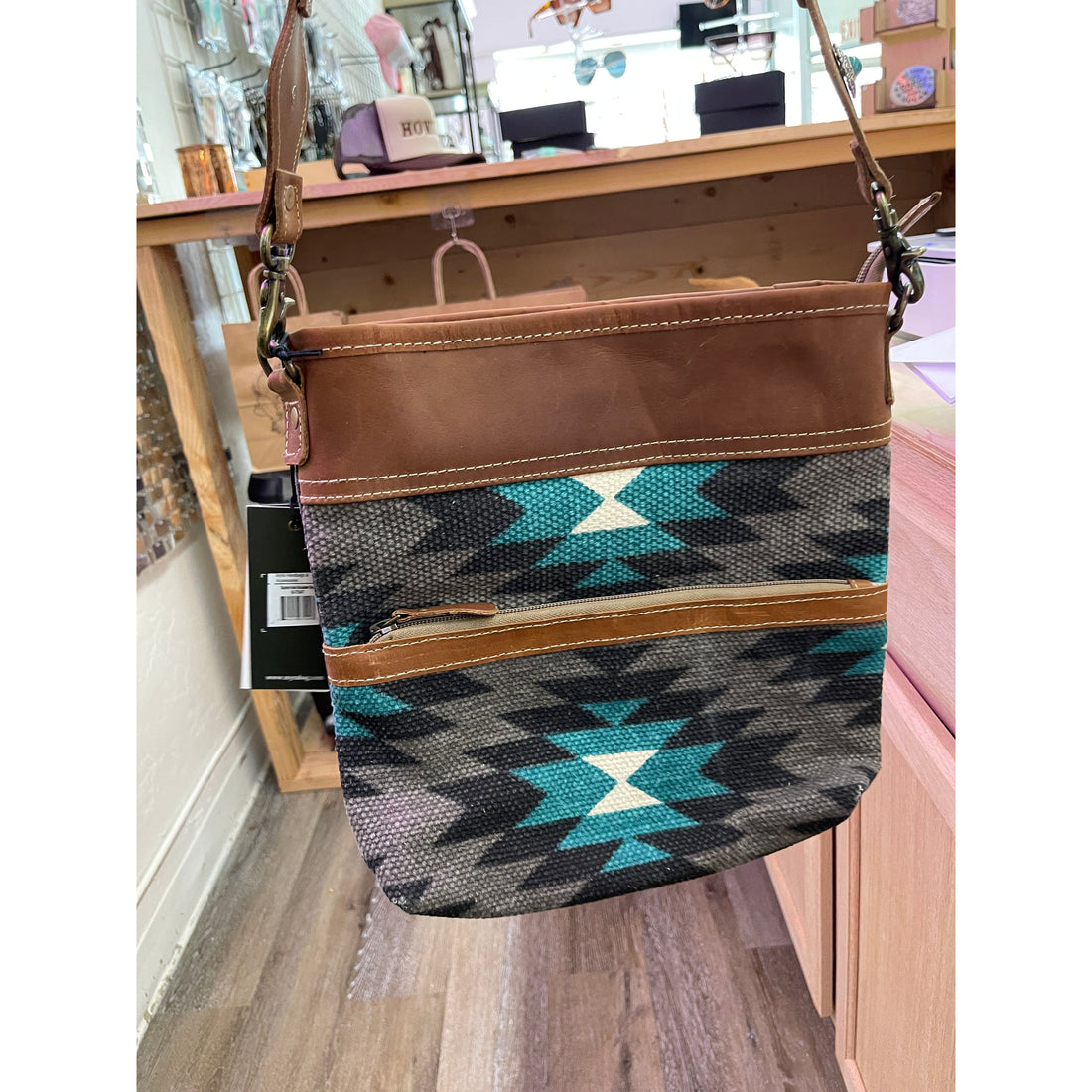 Turquoise Aztec Myra Bag