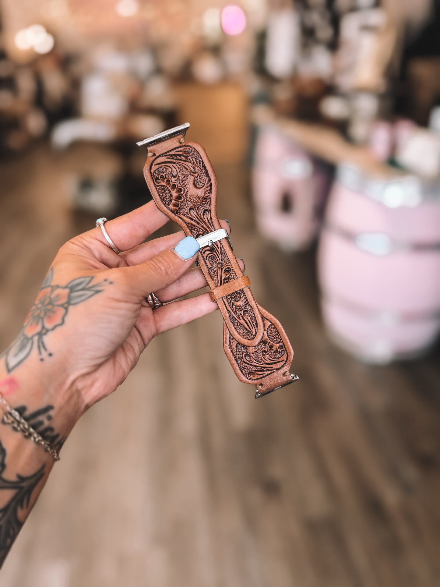 Flower Tooled Apple Watch 42mm-45mm