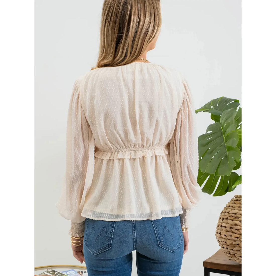 Ivory Textured Top