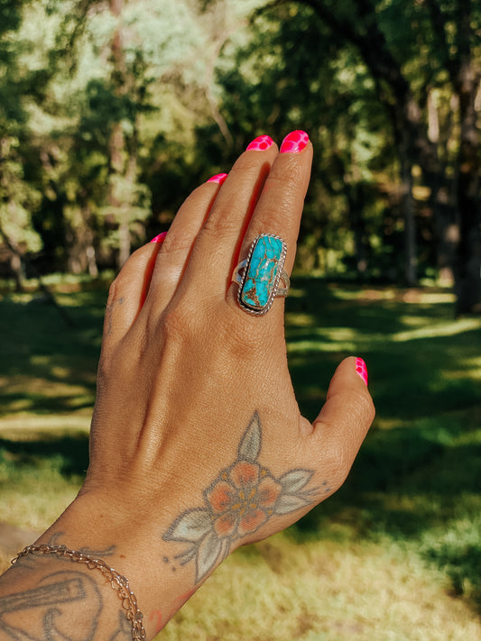 Native Made River Ring Size 8