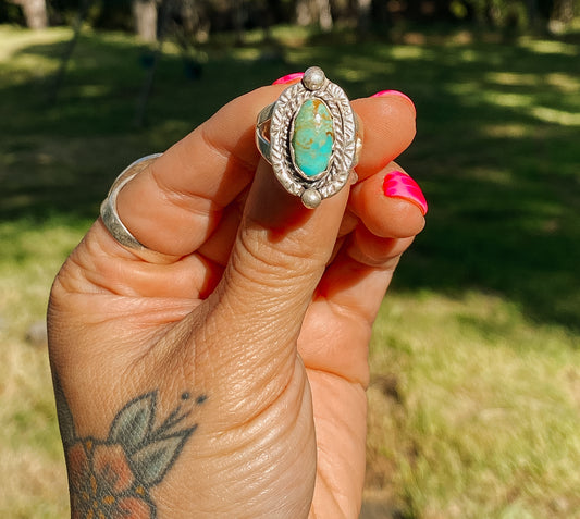Native Made Sage Ring Size 7 1/2