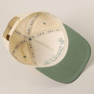 TEQUILA COWBOY CLUB 3D Embroidery Two-Tone Trucker Hat: SAGE / ONE SIZE