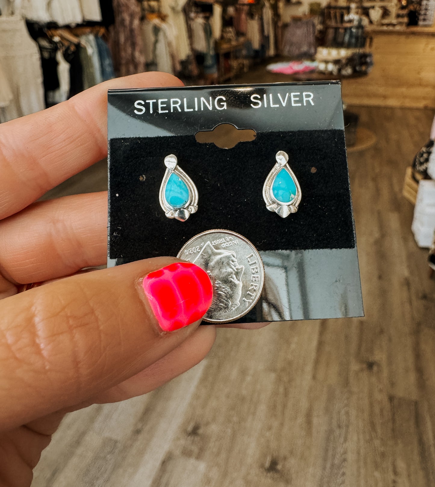 Native Made Tear Drop Studs