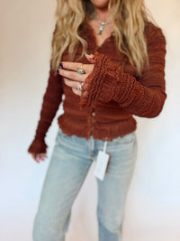 Rich Rust Miss Me Blouse