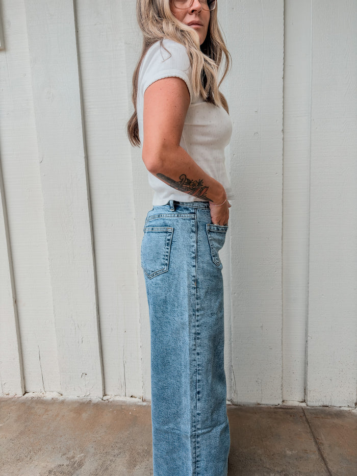 Wide Leg Charlie Jeans
