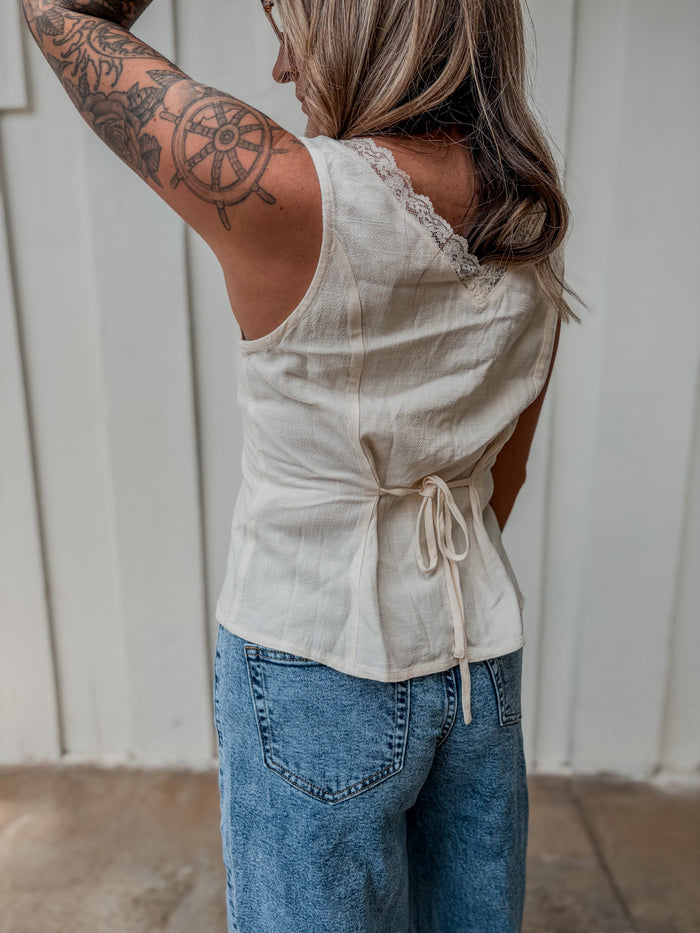 Lovestitch Tea Lace Top