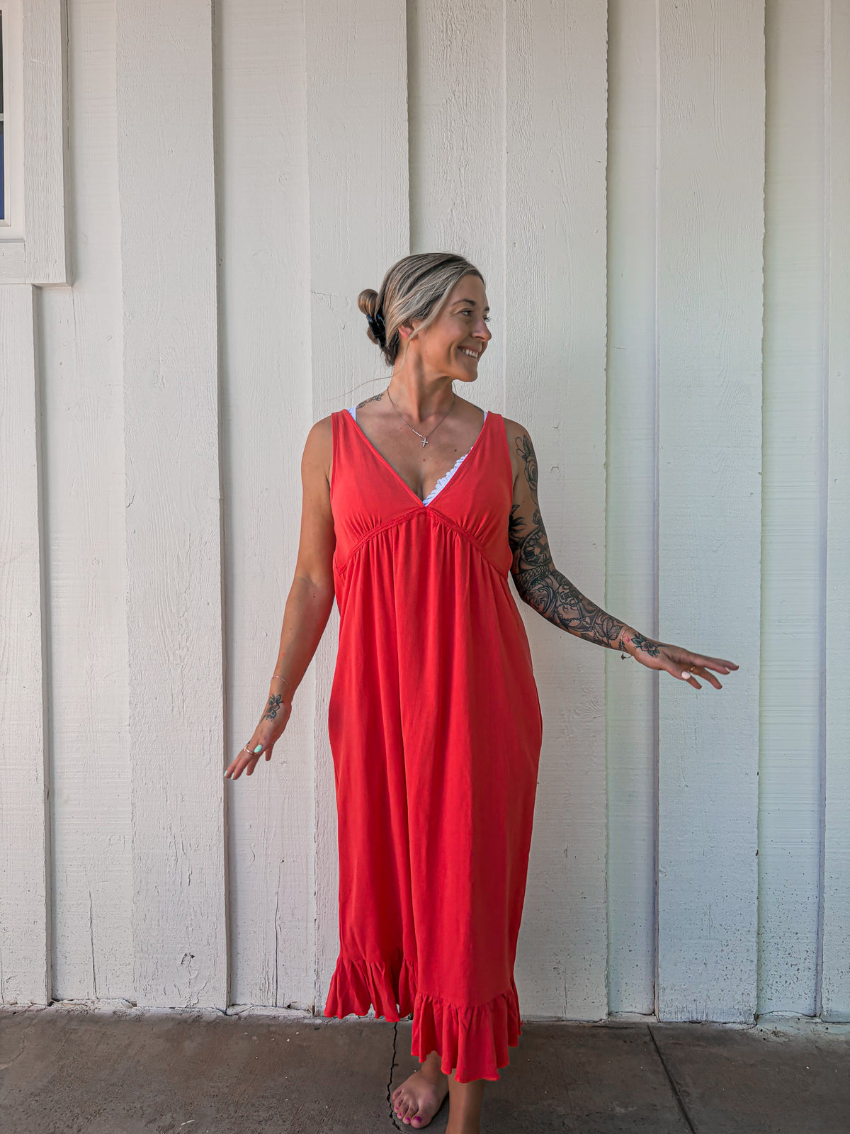 Wishlist Ferrari Red Maxi Dress