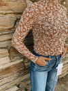 Paisley Lace Mesh Shirt