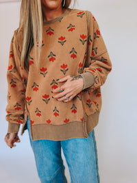 Ruby Floral Pullover