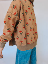 Ruby Floral Pullover