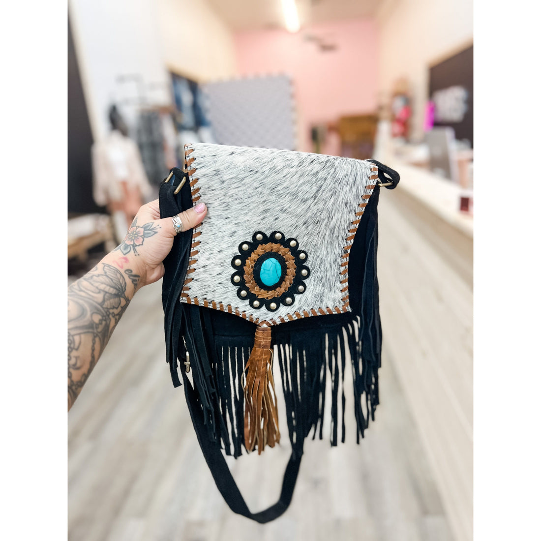 Southwest Lover Fringe Purse
