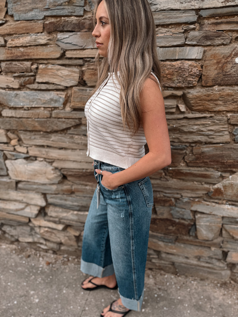 Button Down Cardigan Vest