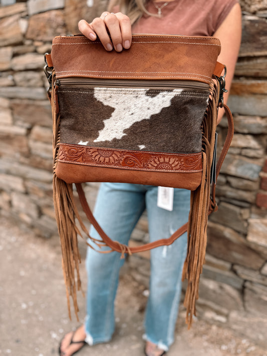 Arne Leather & Hairon Bag