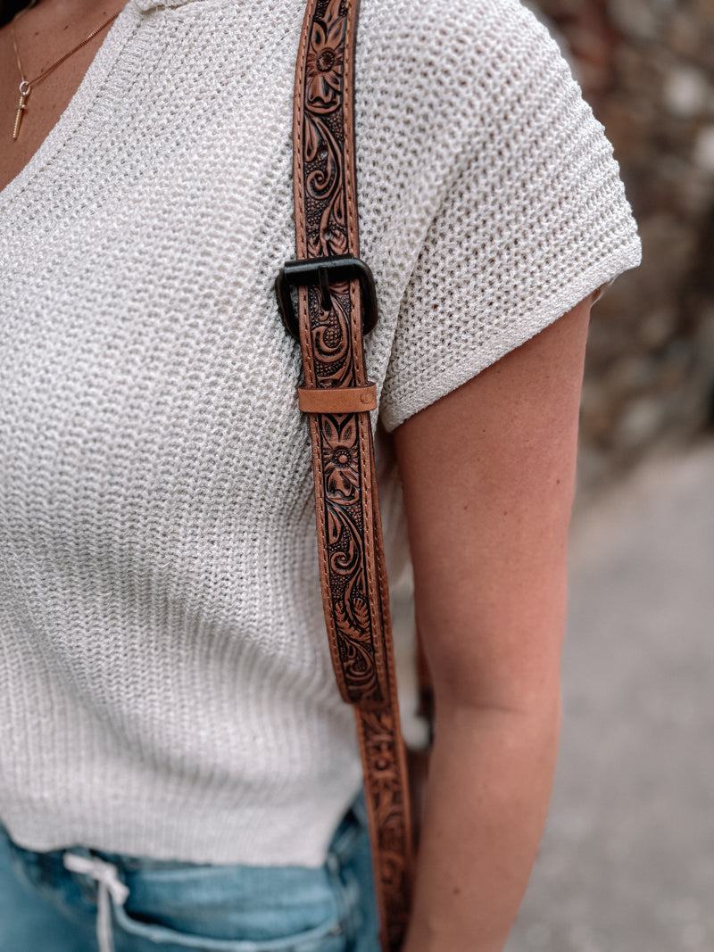 Kinsley Tooled Crossbody