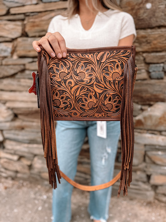 Kinsley Tooled Crossbody