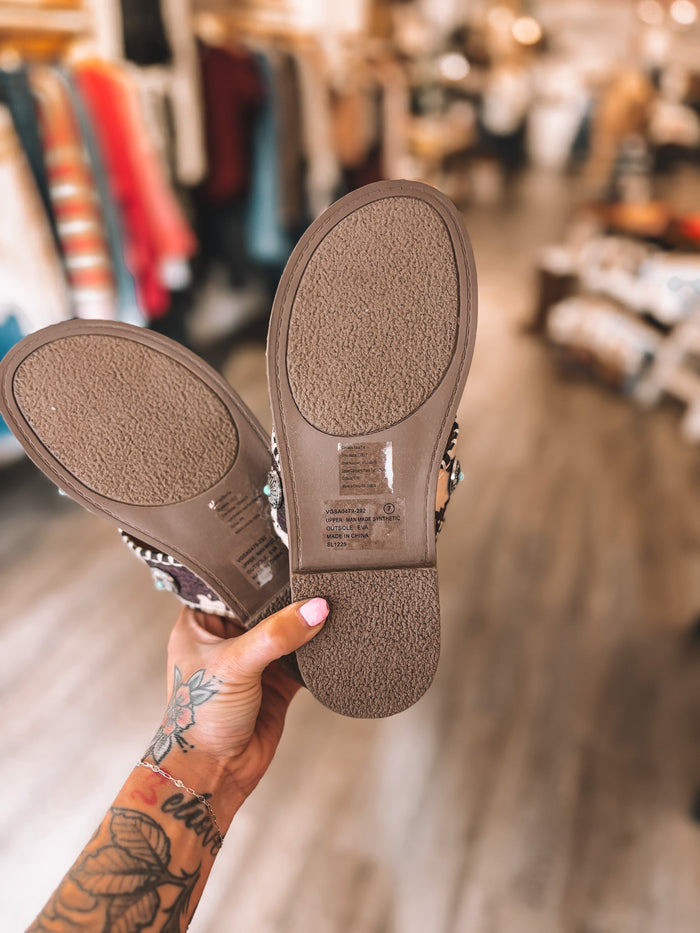 Betsy Very G Women's Slip-On Boho Western Sandal