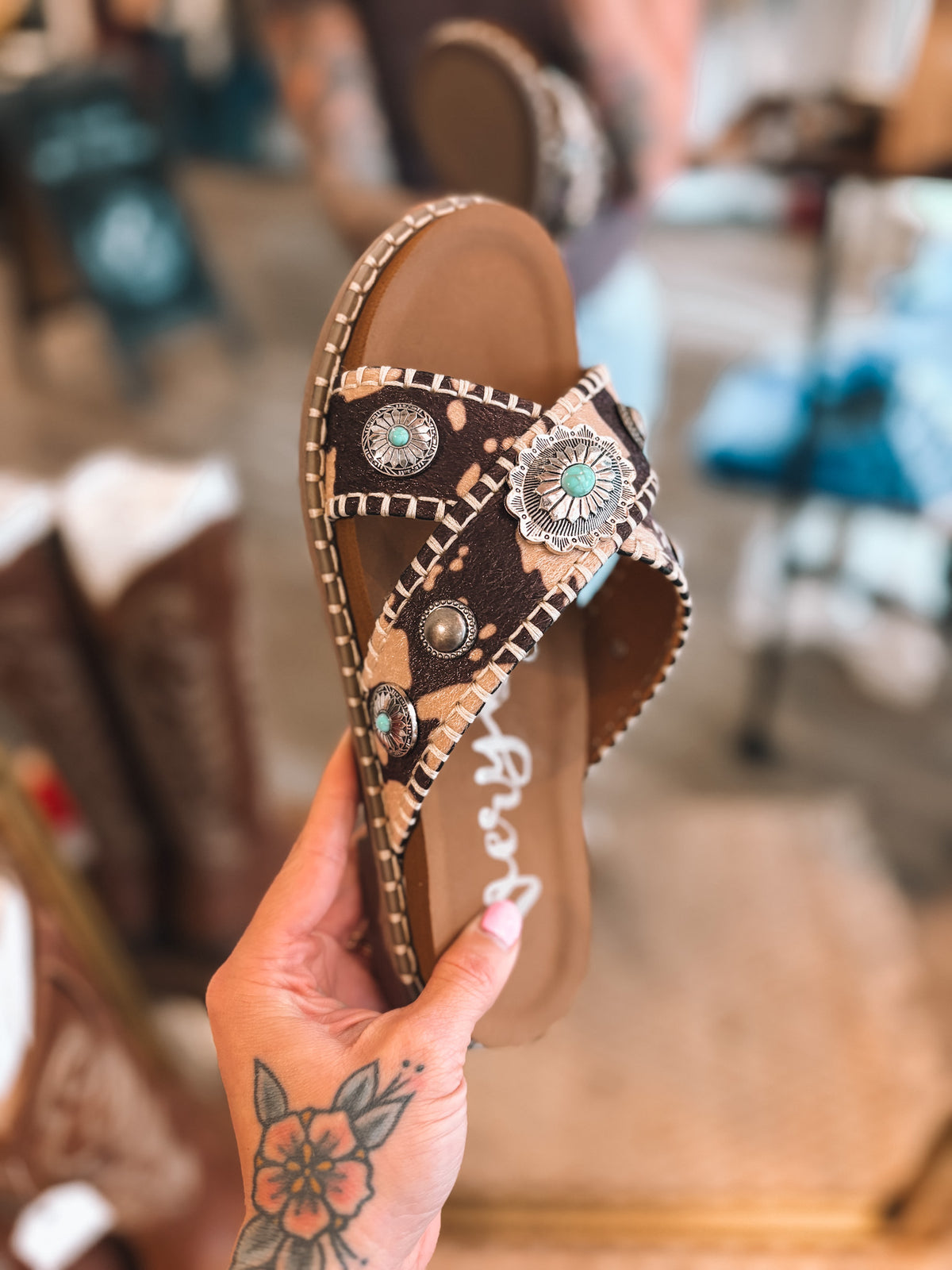 Betsy Very G Women's Slip-On Boho Western Sandal