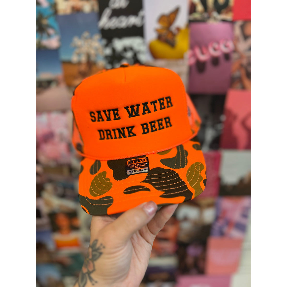 Save Water Drink Beer Trucker Hat