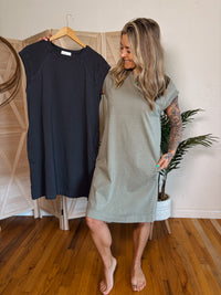 The Coffee Run Tee Dress