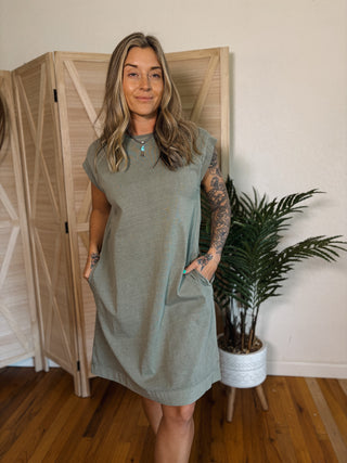 The Coffee Run Tee Dress