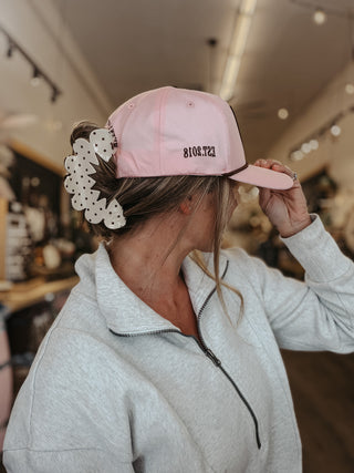 BROWN & CREAM PETAL ARCH CLAW: OVERSIZED