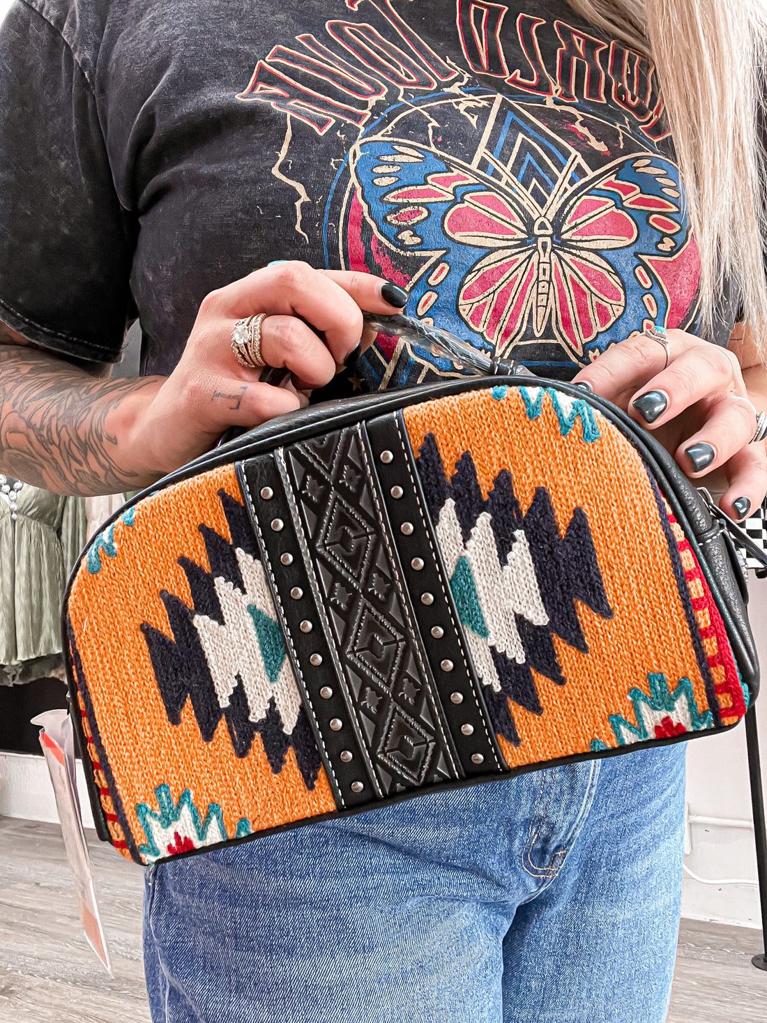 Aztec Tapestry Travel Pouch