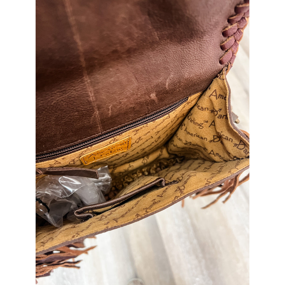 Makin Cowboys Cry Leather Crossbody Purse