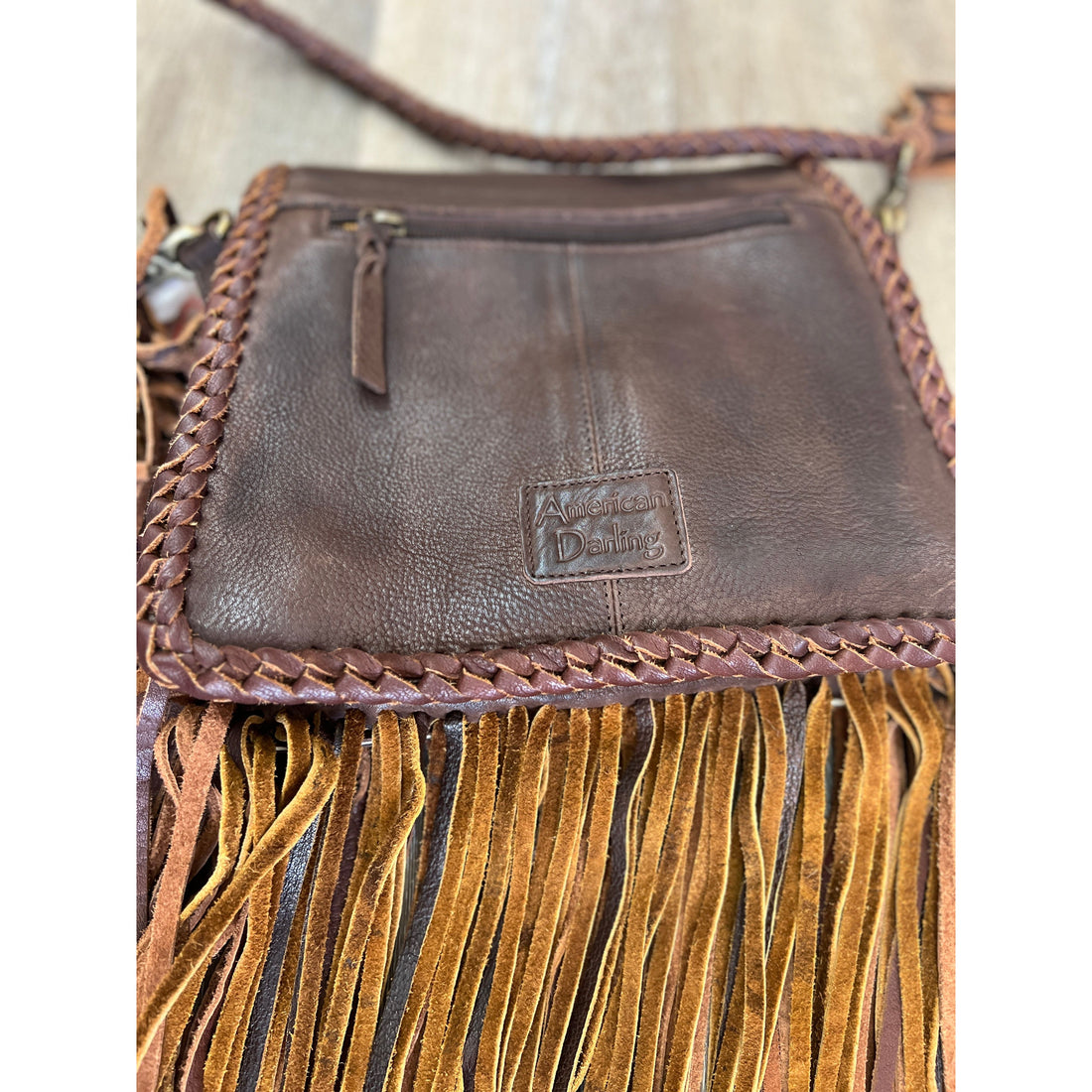 Makin Cowboys Cry Leather Crossbody Purse
