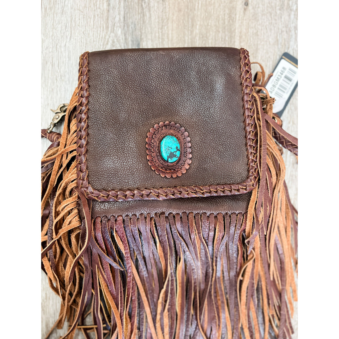 Makin Cowboys Cry Leather Crossbody Purse