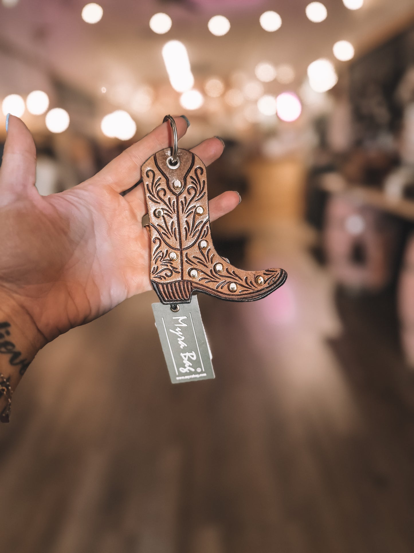 Saddle Boot Key Fob