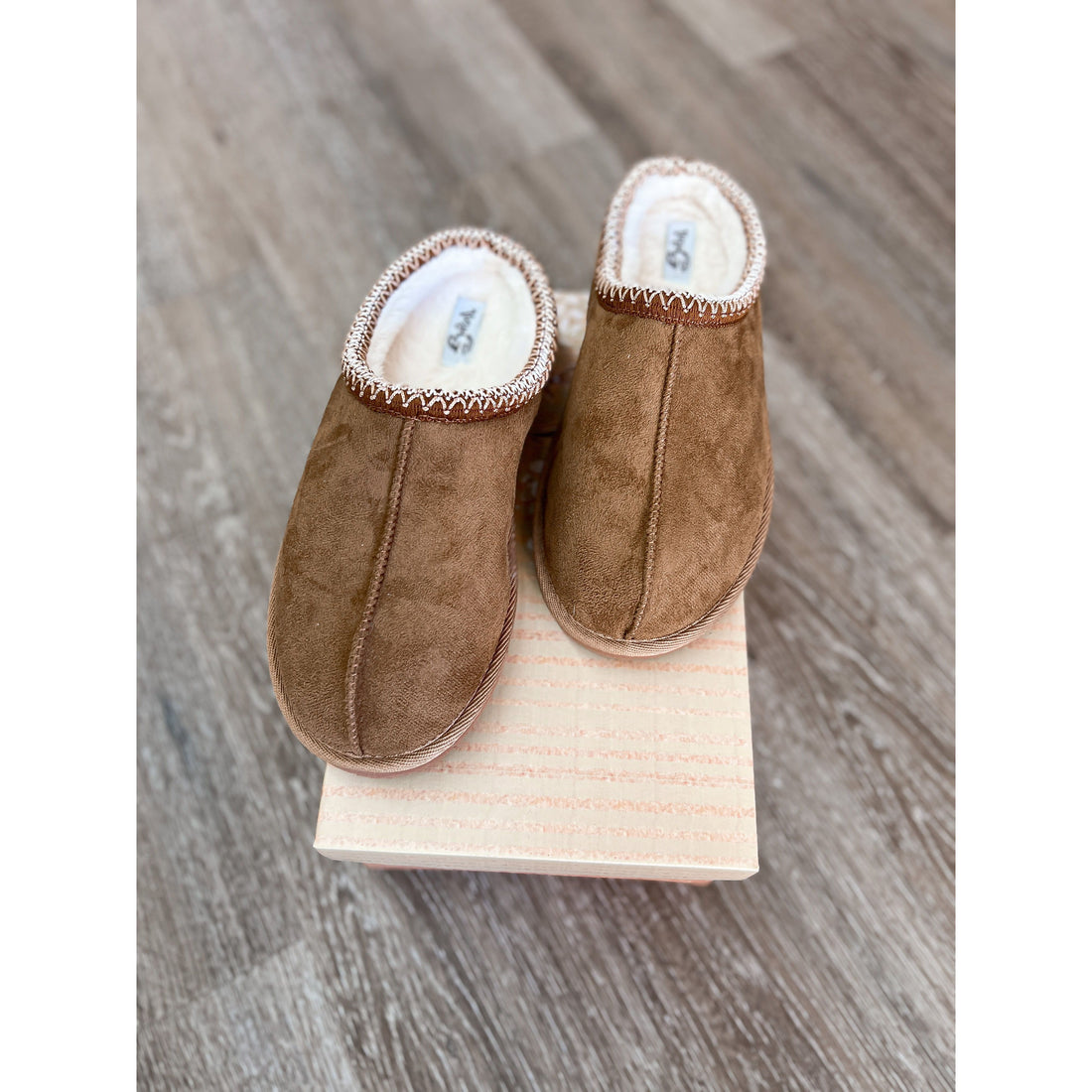 Tan Mini Mule Slippers