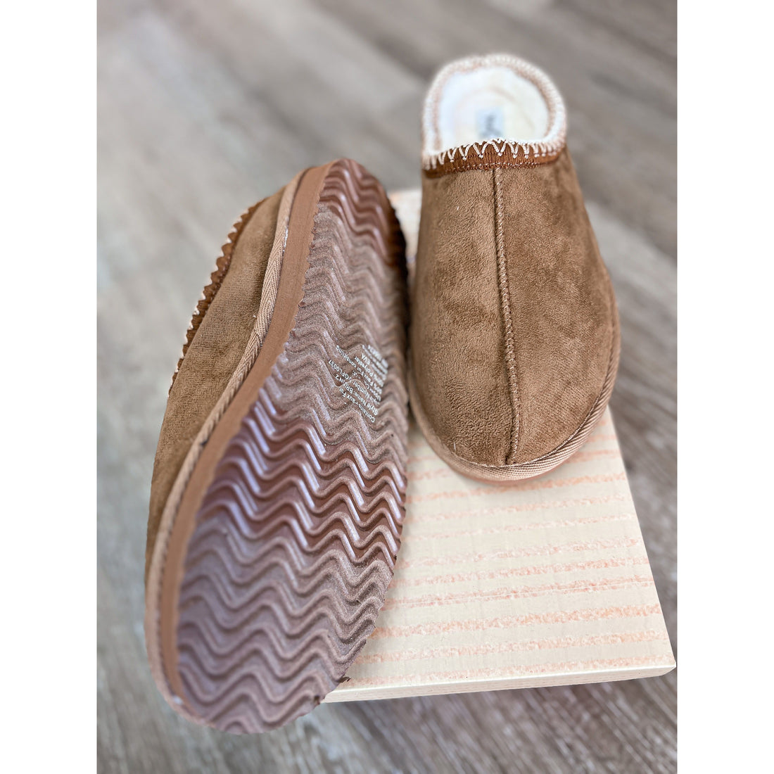 Tan Mini Mule Slippers