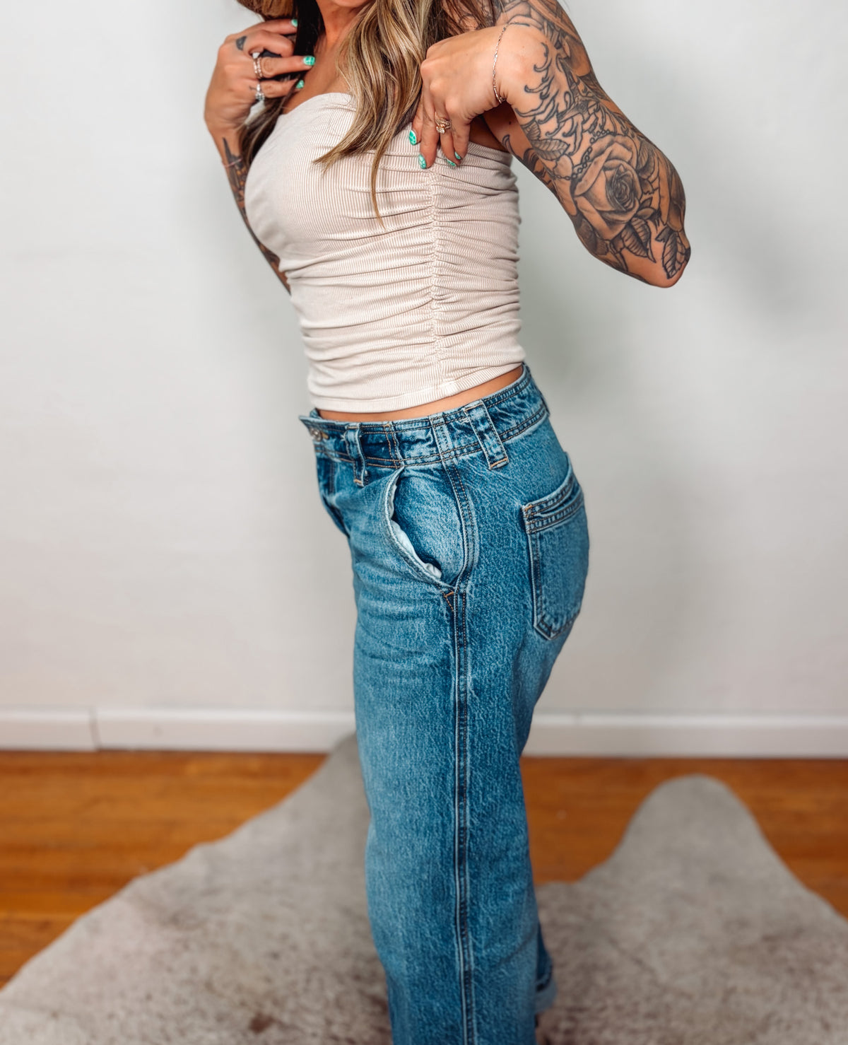 Jersey Ruched Crop Tube Top