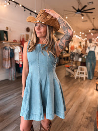 Denim Cotton Lyocell Dress