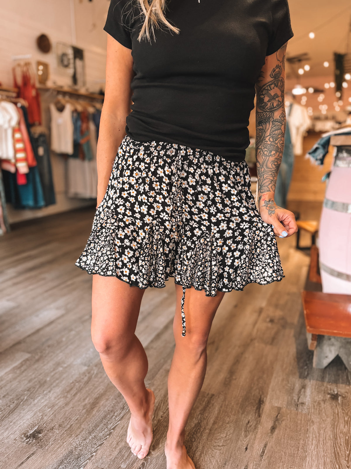 Daisy Ruffle Shorts