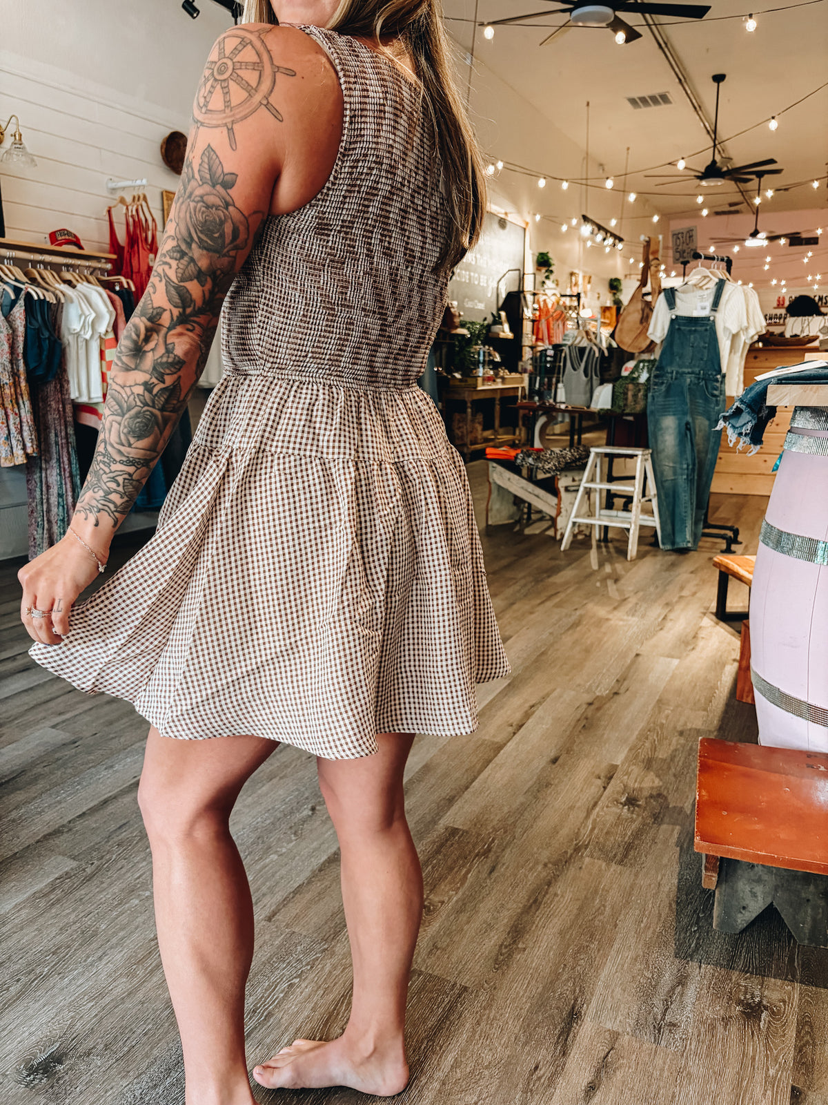 Gingham Mini Dress