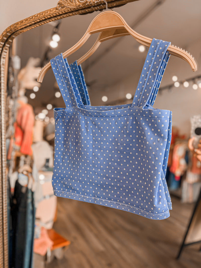Nikibiki Square Polka Dot Cropped Bralette