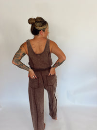 Chocolate Knit Jumpsuit