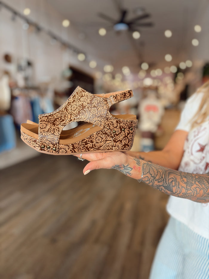 Very G Women's Wedge Featuring Our Squishy Footbed