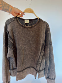 Vintage Black Lightweight Pullover, alternate view