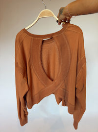 FP Inspired Pumpkin Cropped Shirt