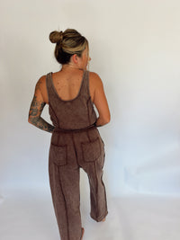 Chocolate Knit Jumpsuit