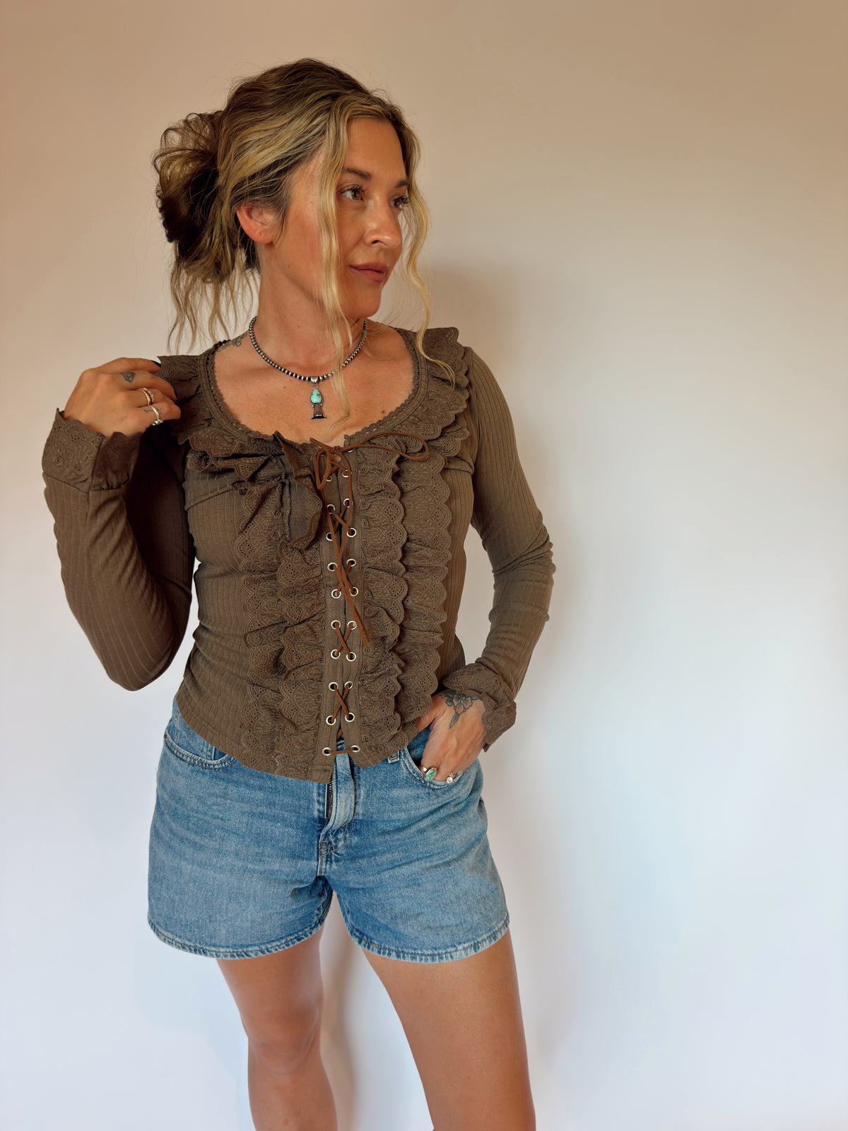 Miss Me Ruffle Top