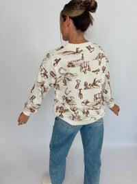 Western Crewneck Sweater