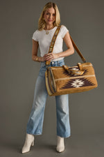Tan, Brown & Cream Western Duffel