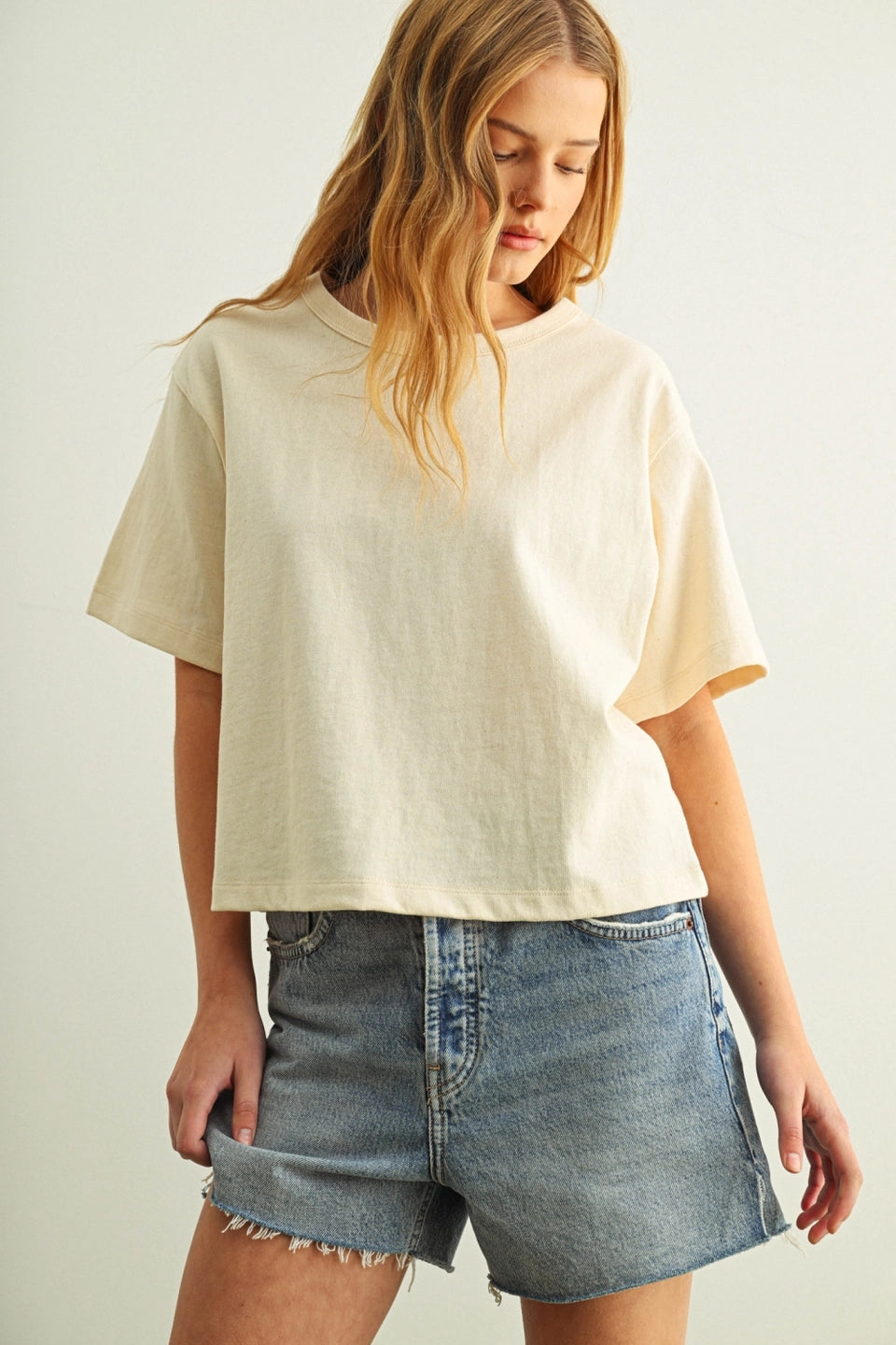 Boxy Cream Top